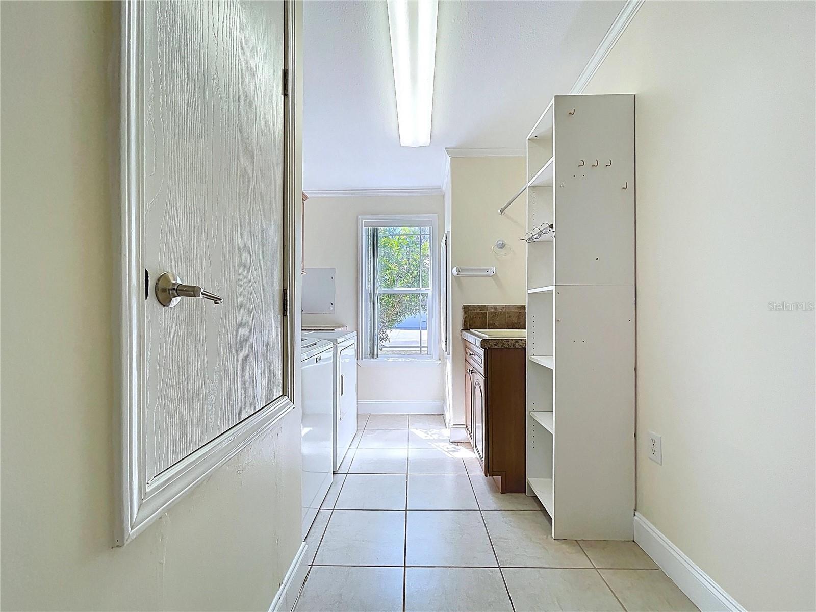 indoor laundry room