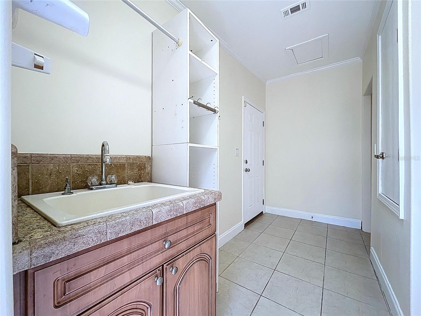 indoor laundry room