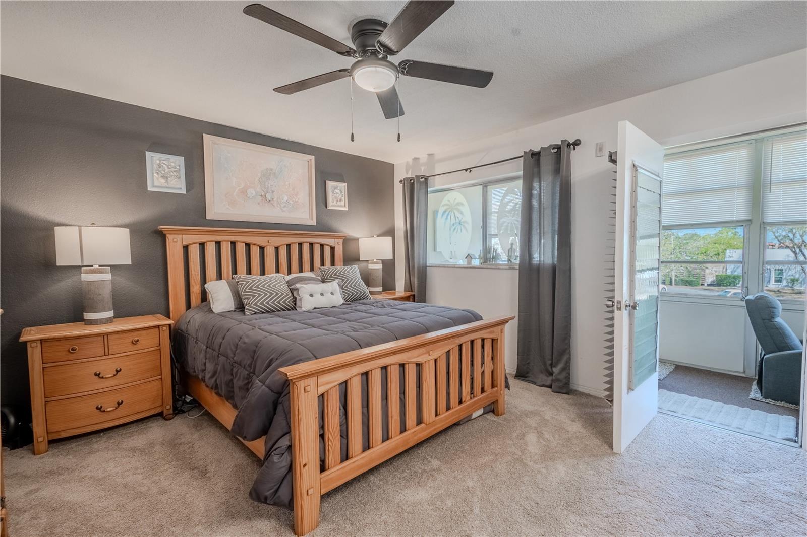 The bedroom has a door to the lanai.