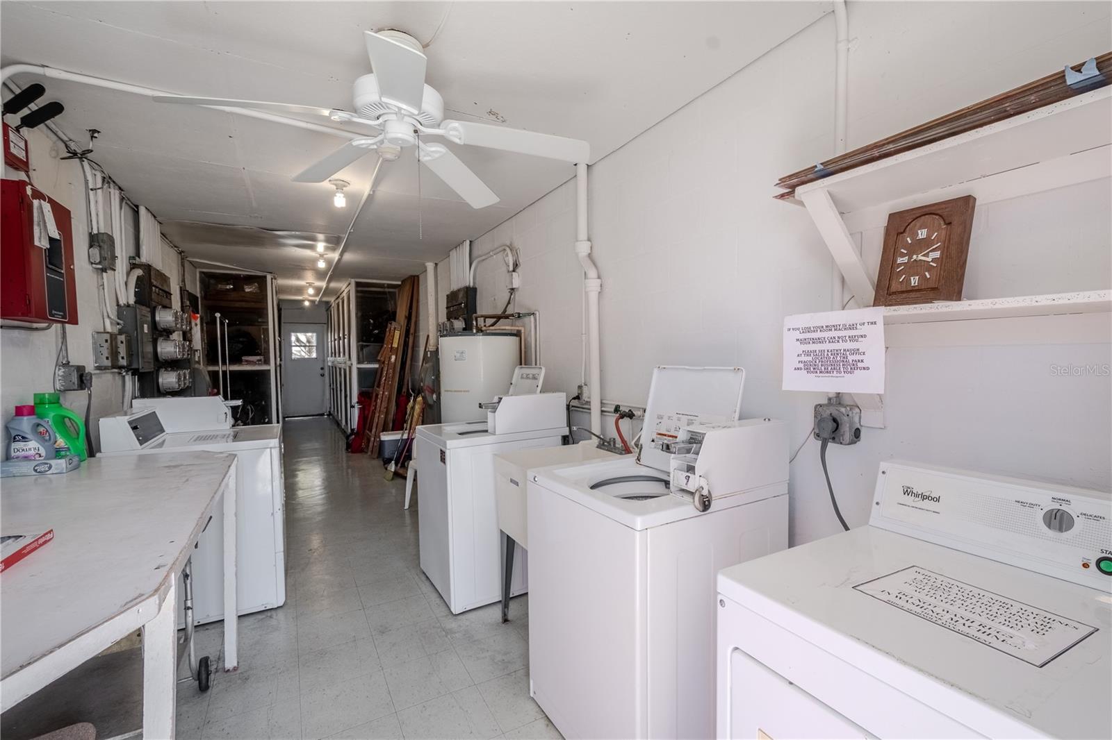 1st floor Laundry room & storage room