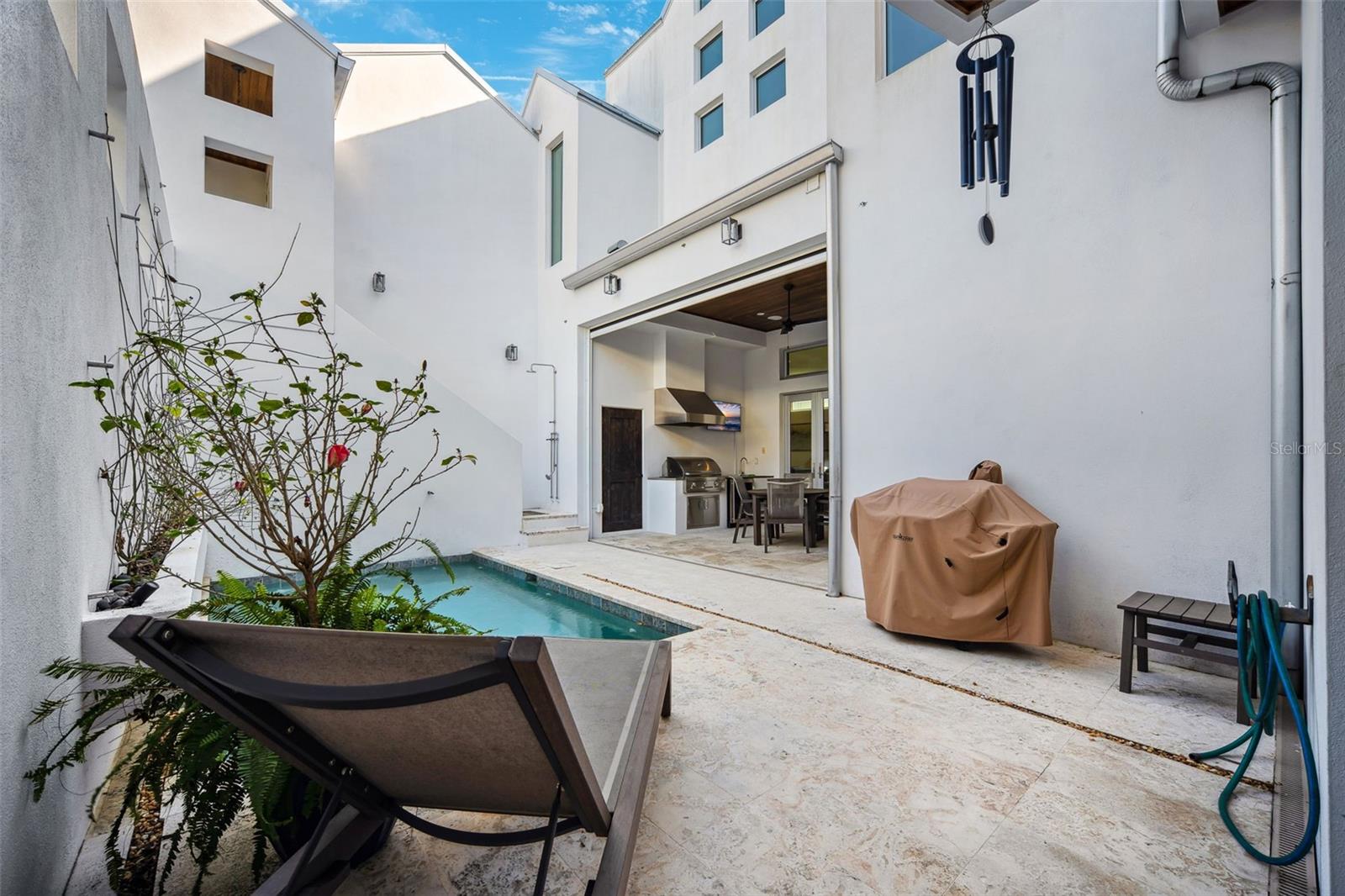 Private pool and courtyard.