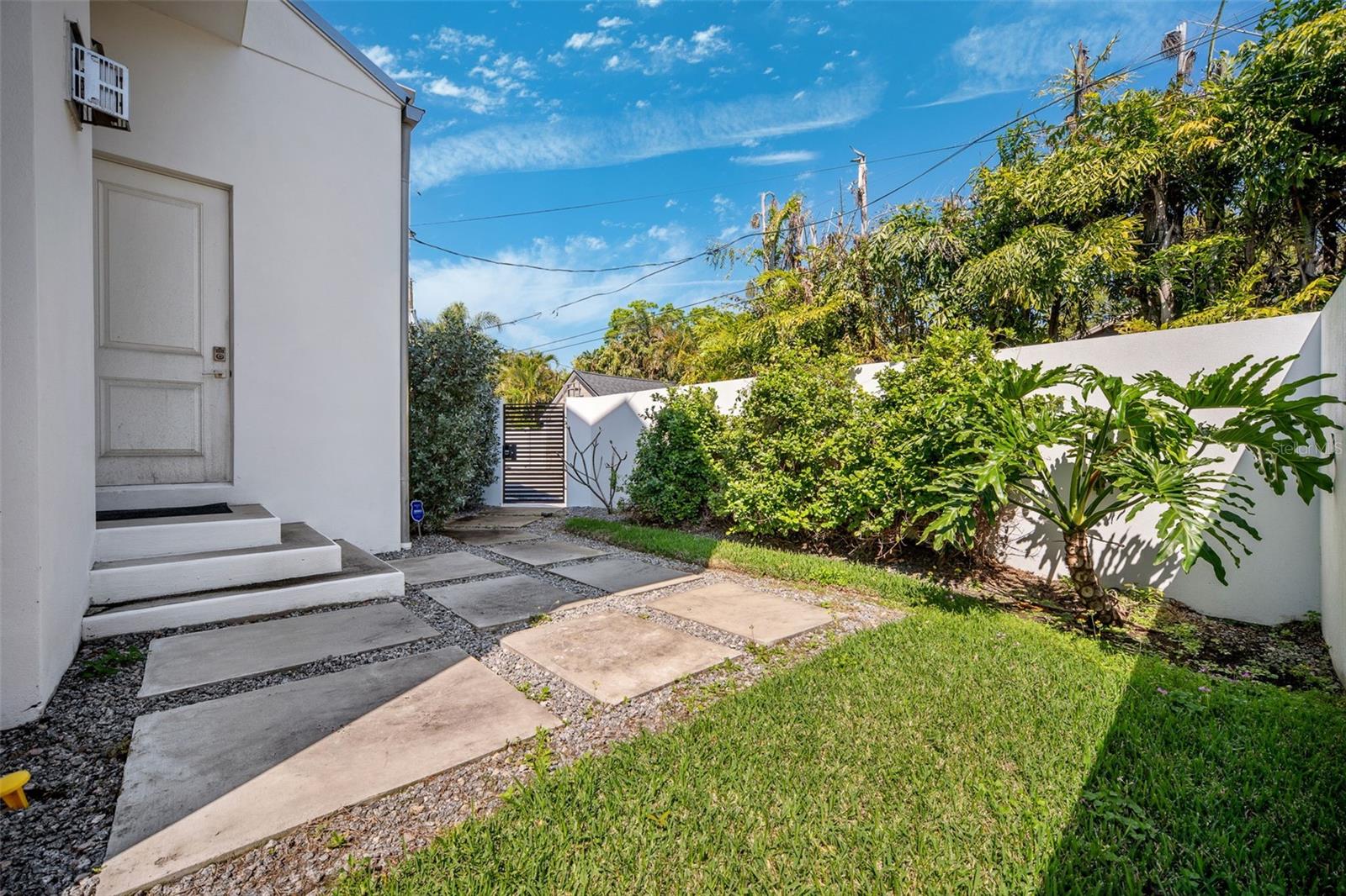 Outdoor space for enjoying the sun or letting the pups roam.