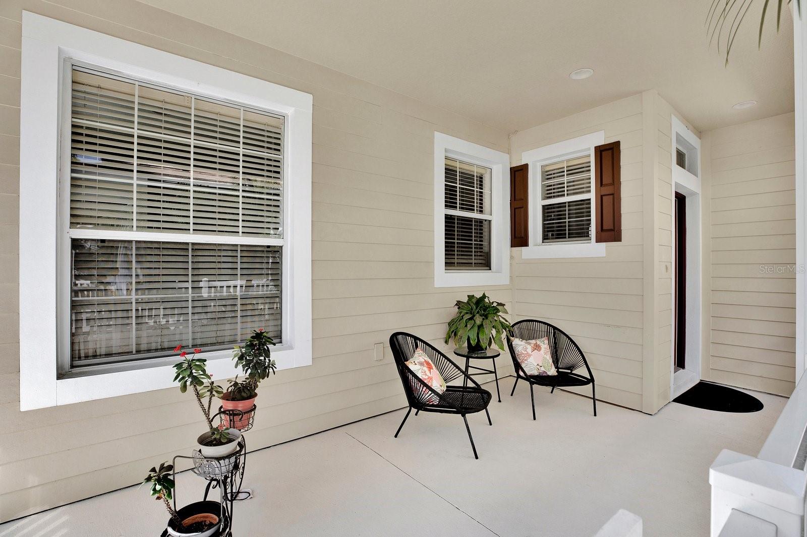 Relaxing front porch