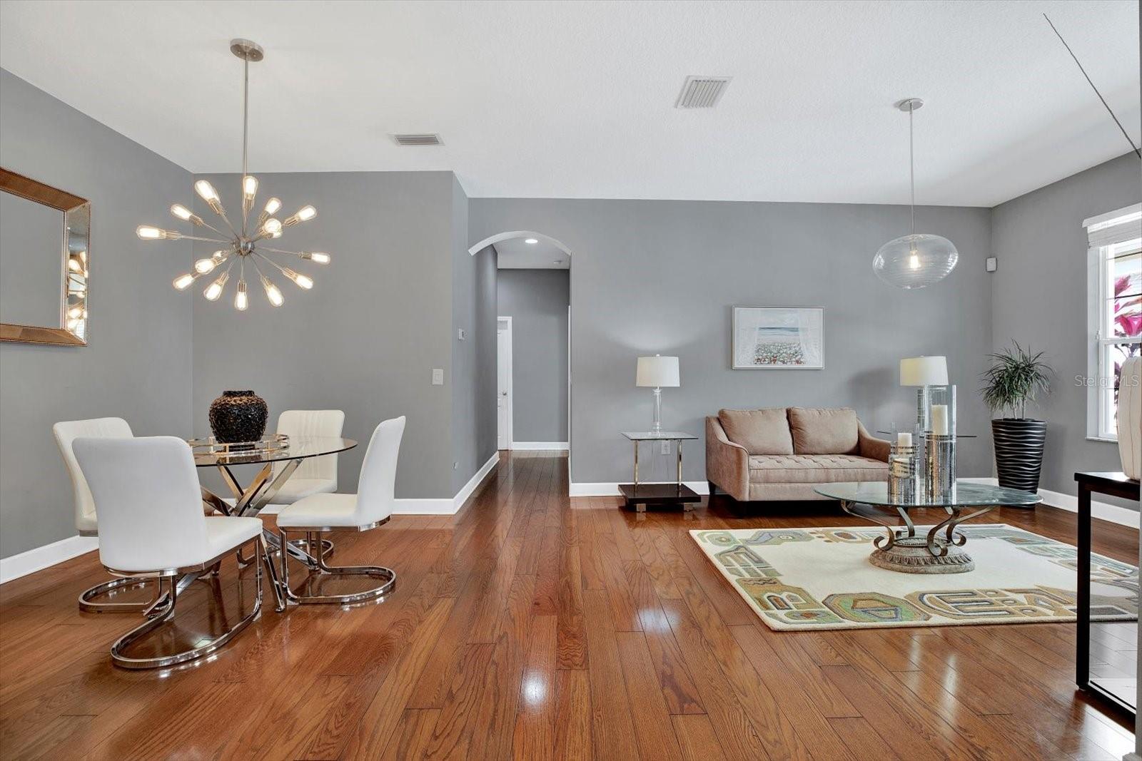 Living room/dining room combo