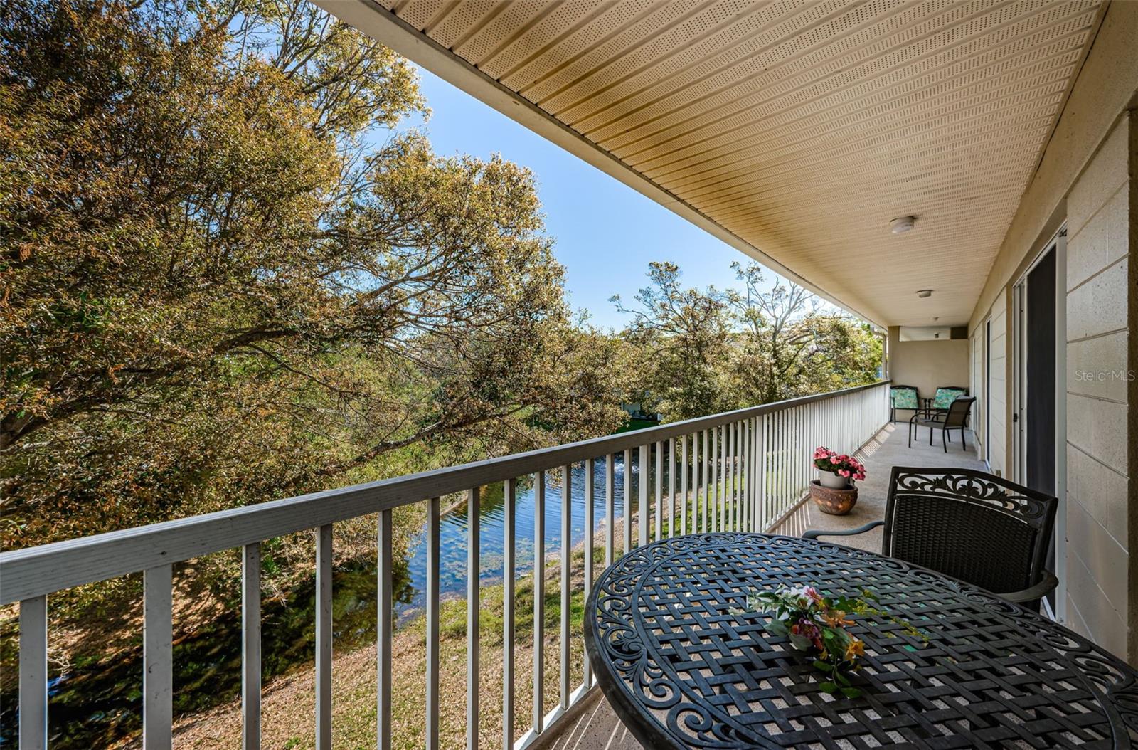 Back Balcony that spans the length of the unit