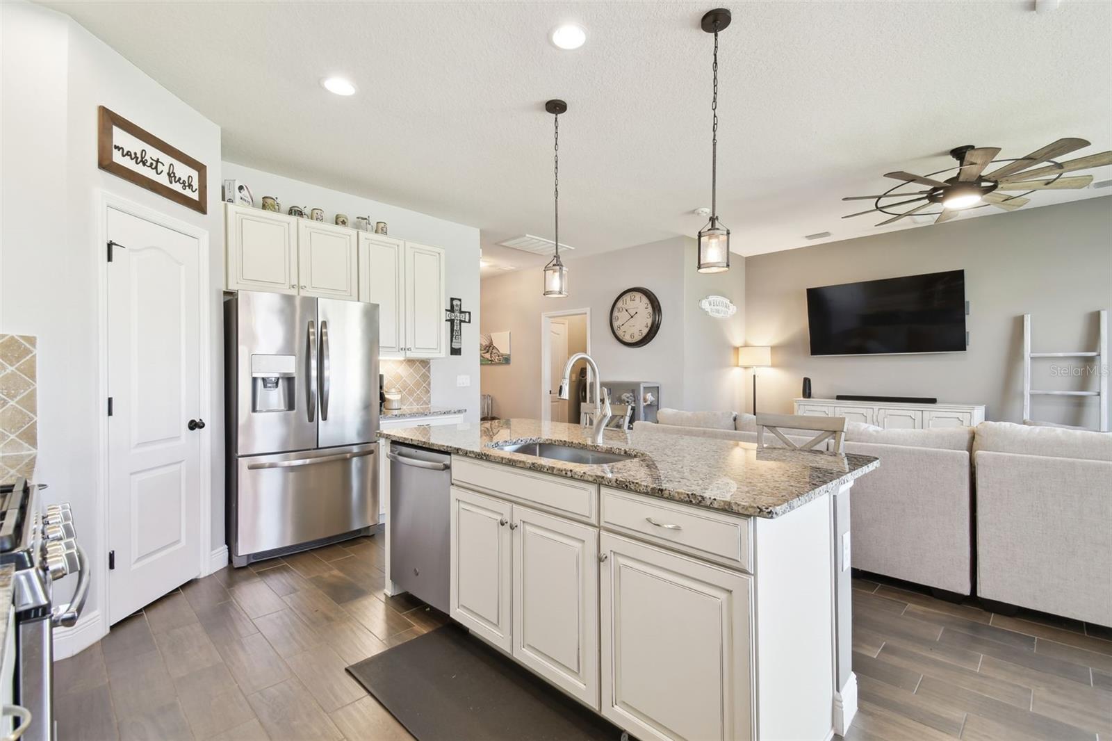 KItchen overlooking main living