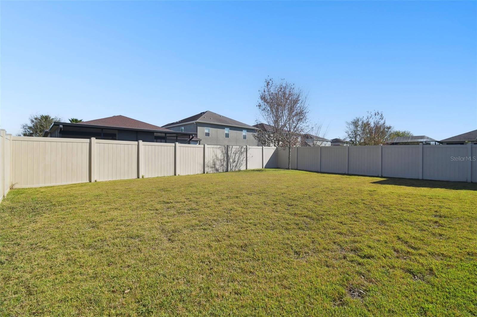 Spacious Backyard