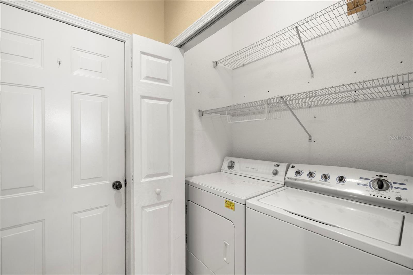 Laundry Closet in Kitchen area