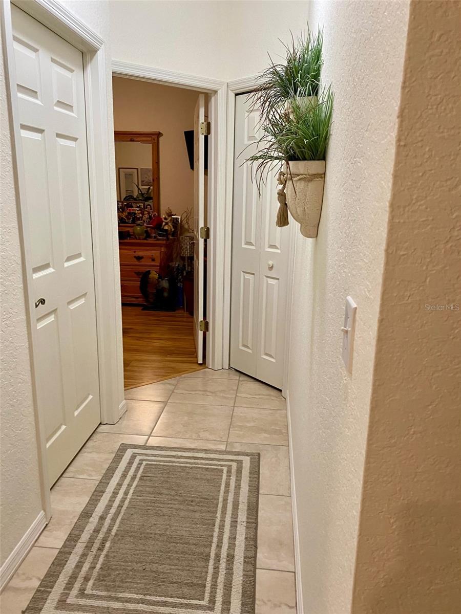 hallway with owner furnishings