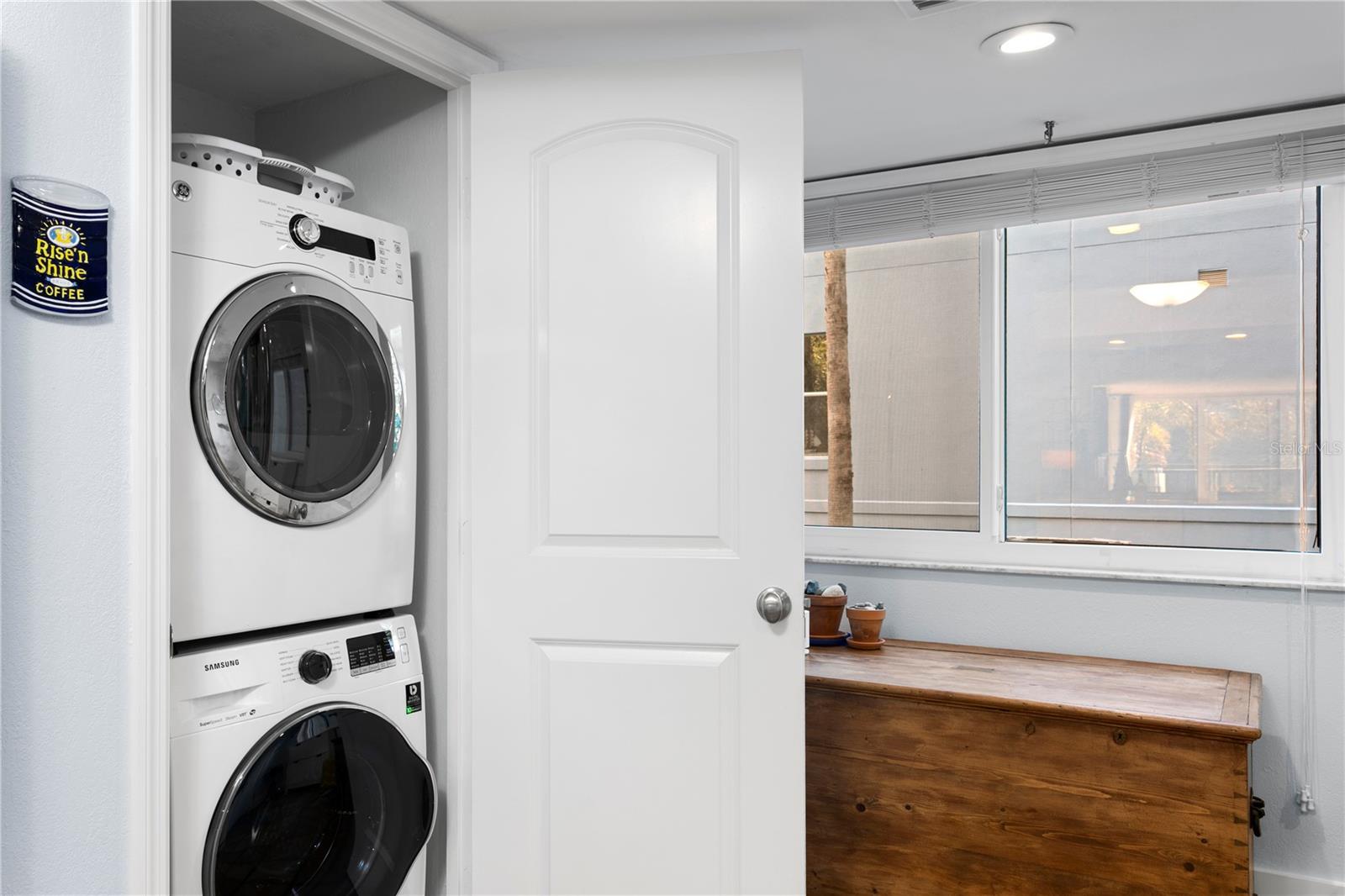 Laundry closet (in kitchen)