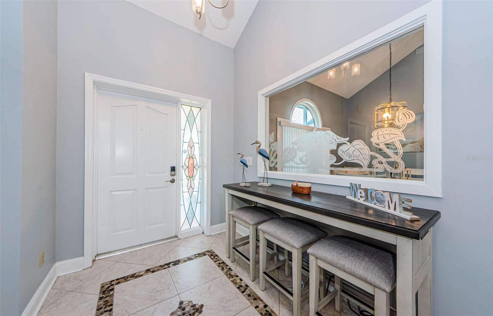 Prestigious foyer entrance to this modern, spacious home!