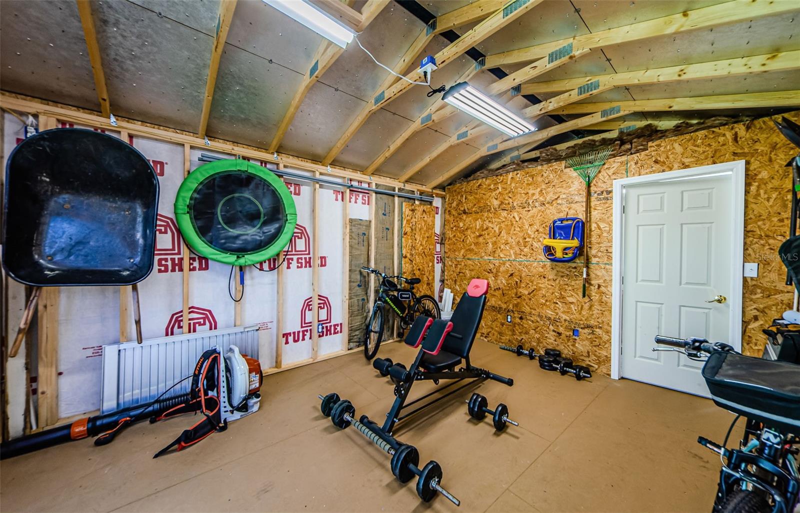 Remaining storage area in shed.