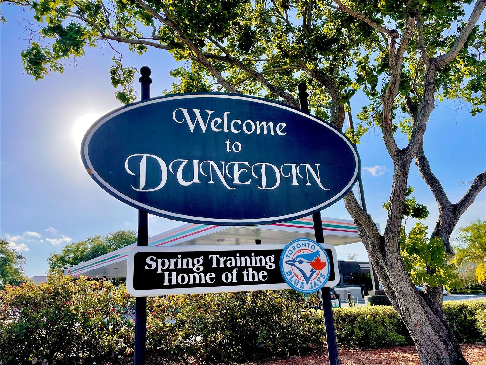 There it is, welcome to Dunedin!  Home of Spring Training for the Toronto Blue Jays!