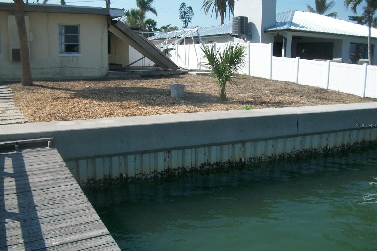 Sea wall looking west