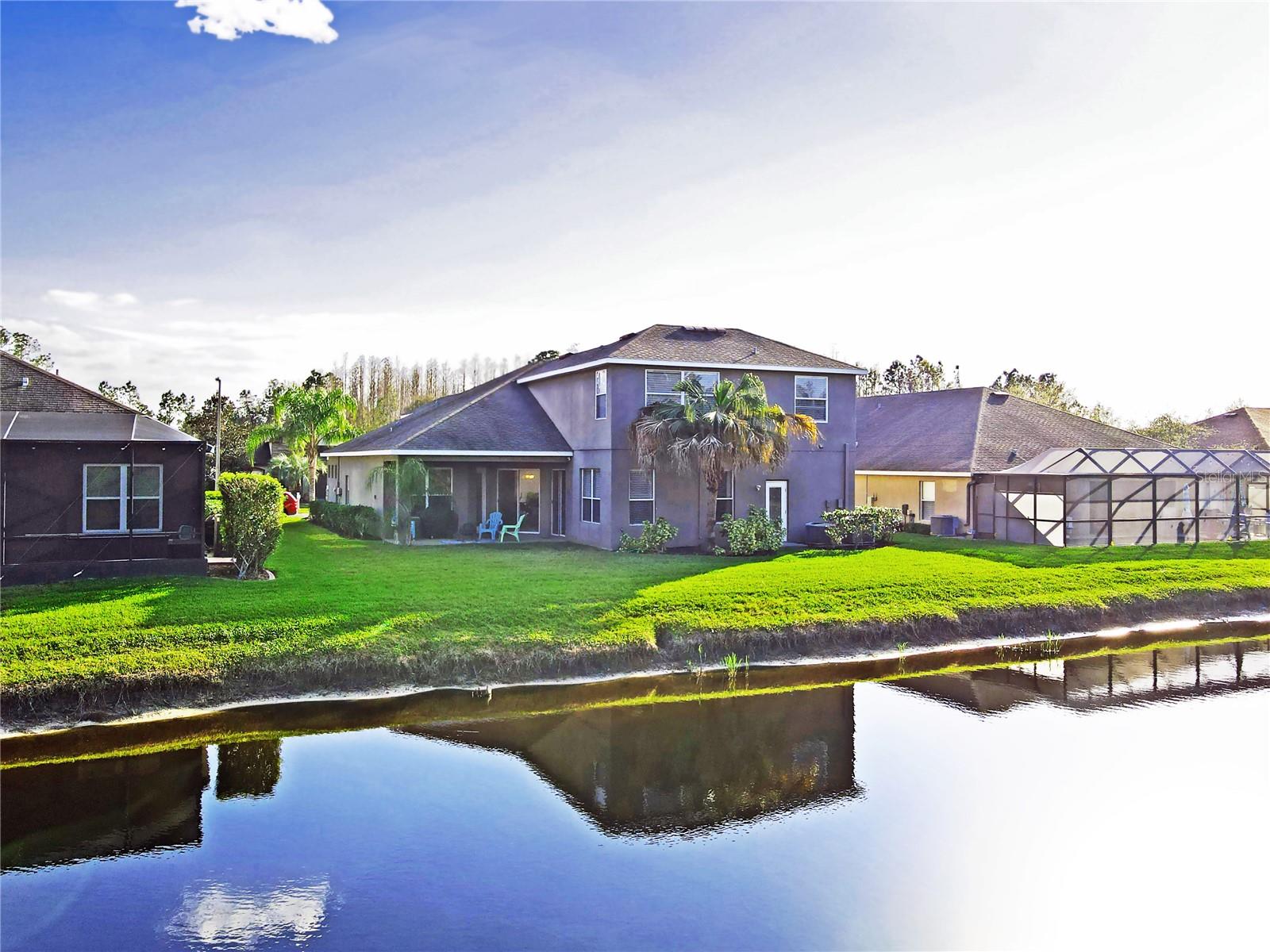 Pond back of the Home