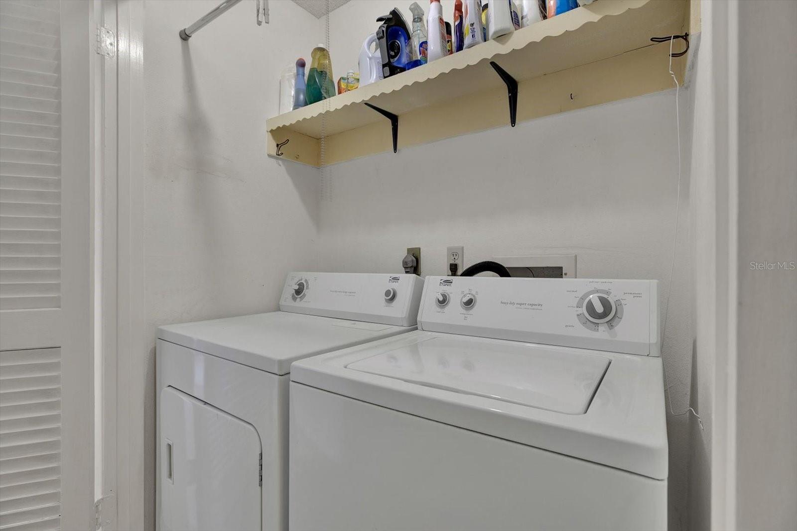 In unit full sized washer and dryer