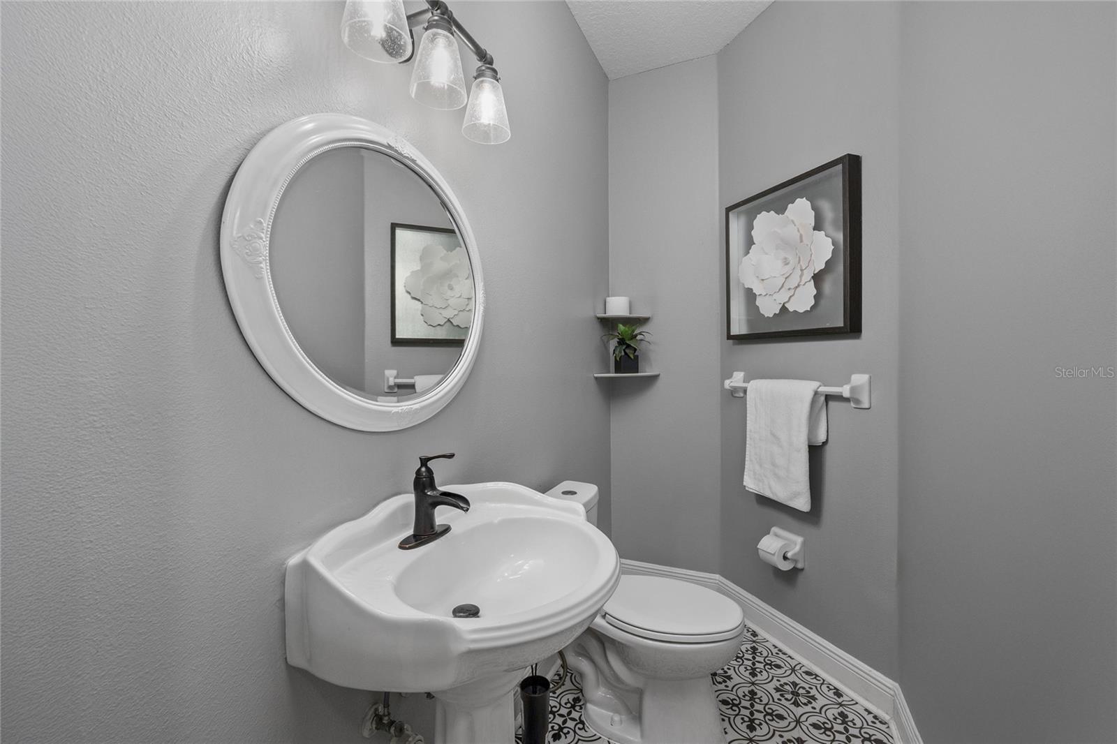 Downstairs half bath