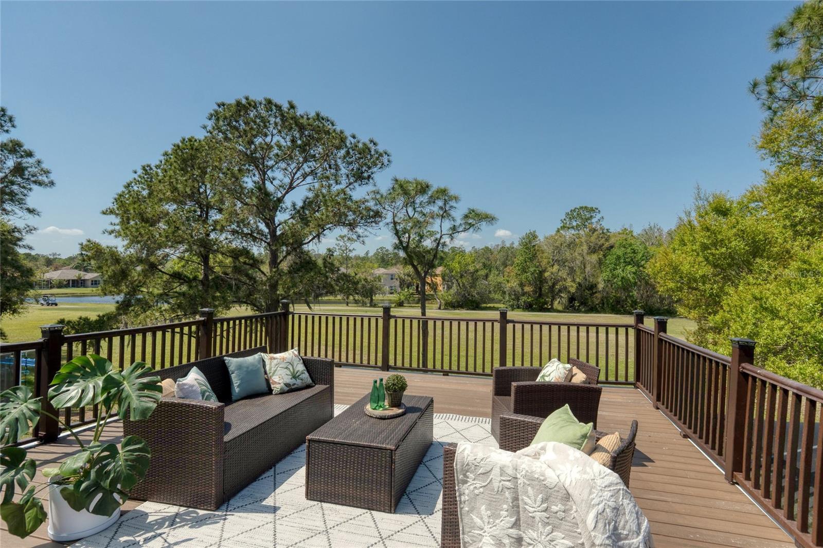 Access to expansive deck from owners suite!
