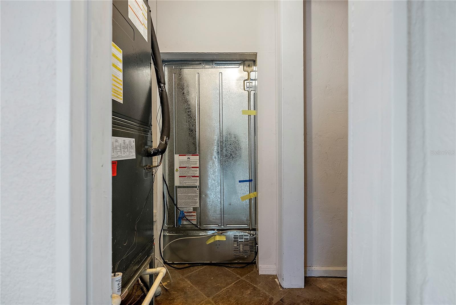 Utility room with pocket door