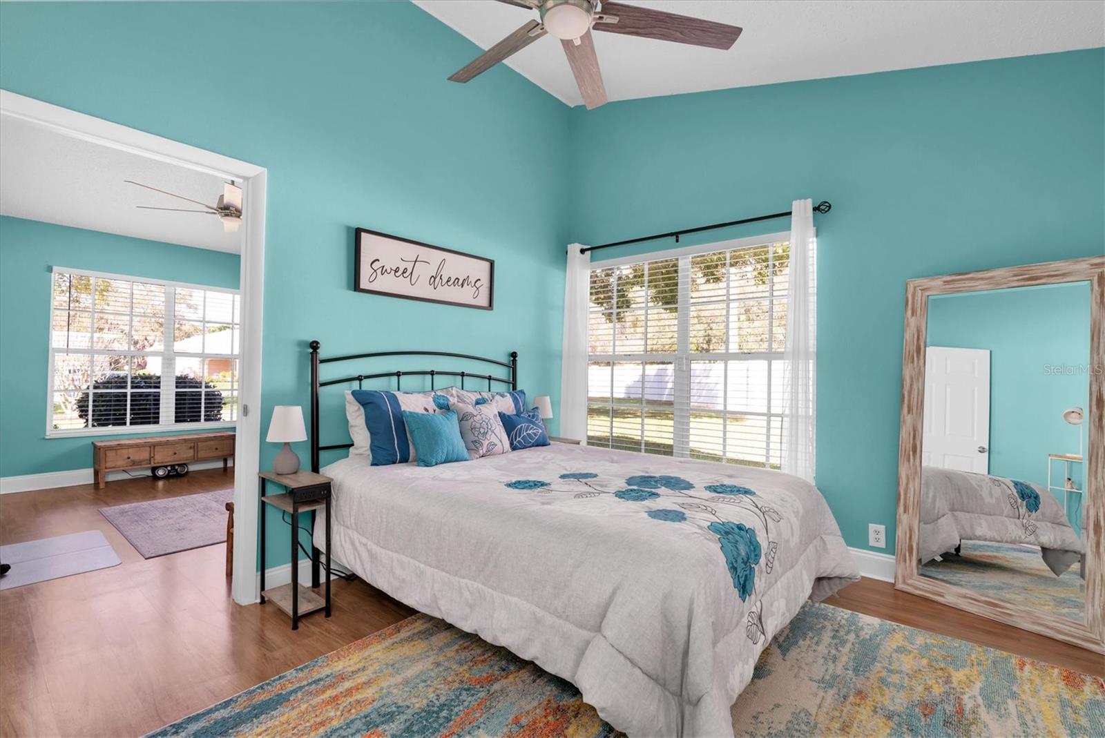 Bedroom 3 with vaulted ceiling