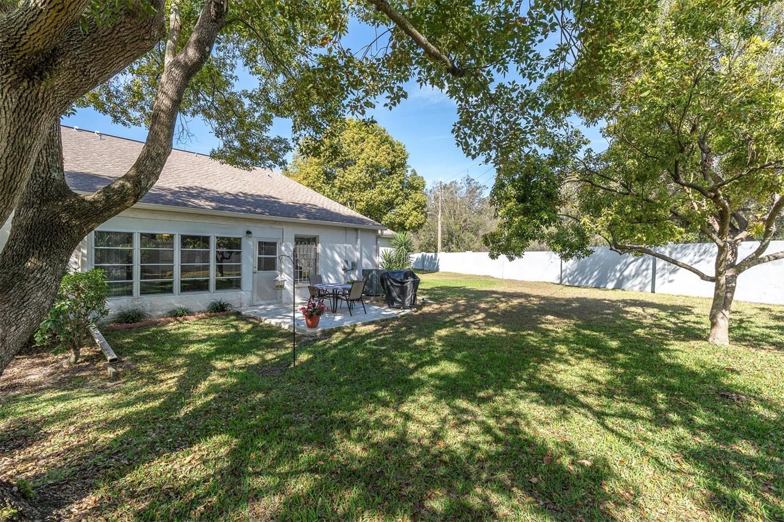 Large side yard