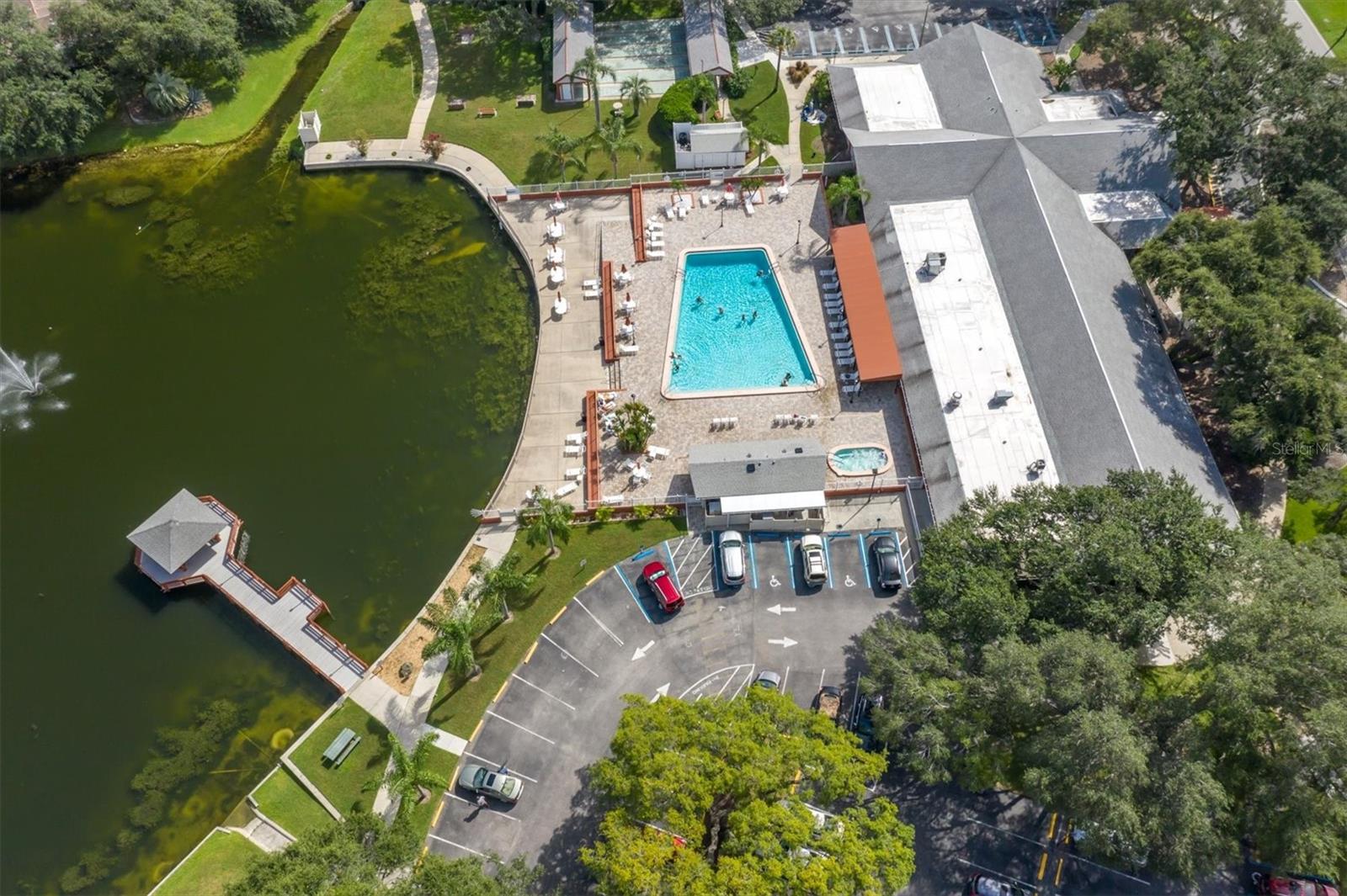 Overhead of clubhouse!