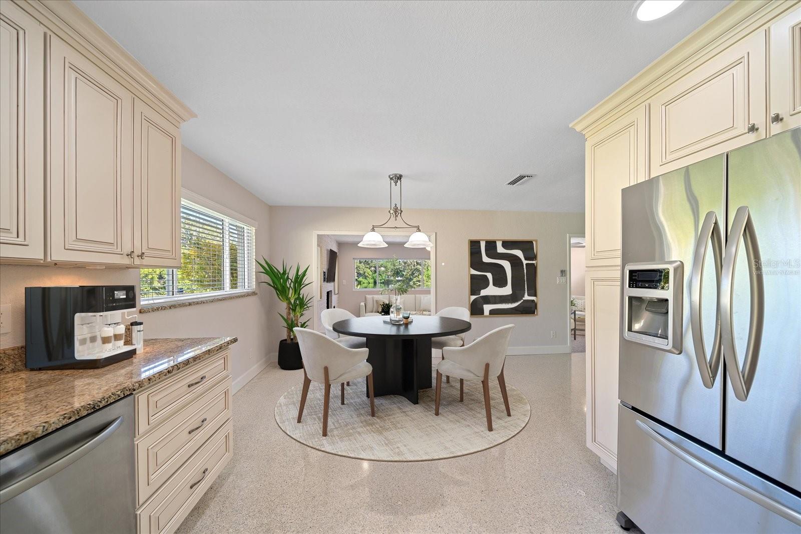 Kitchen & Dining Area- Virtually Staged