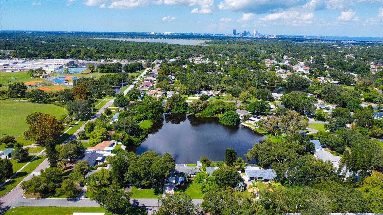 Aerial View From South to North