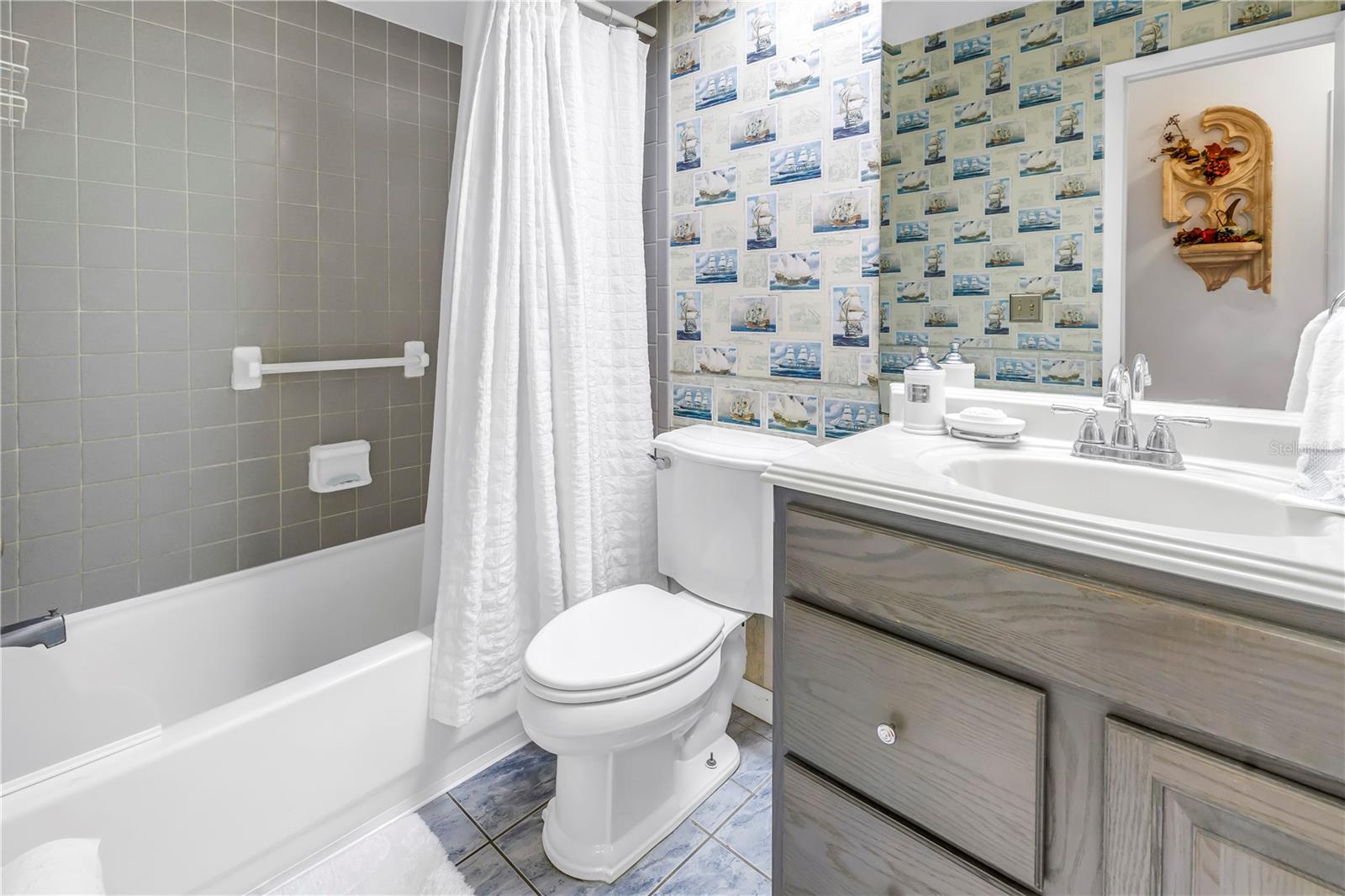 2nd Bath on Hall for Guests and 2nd Bedroom