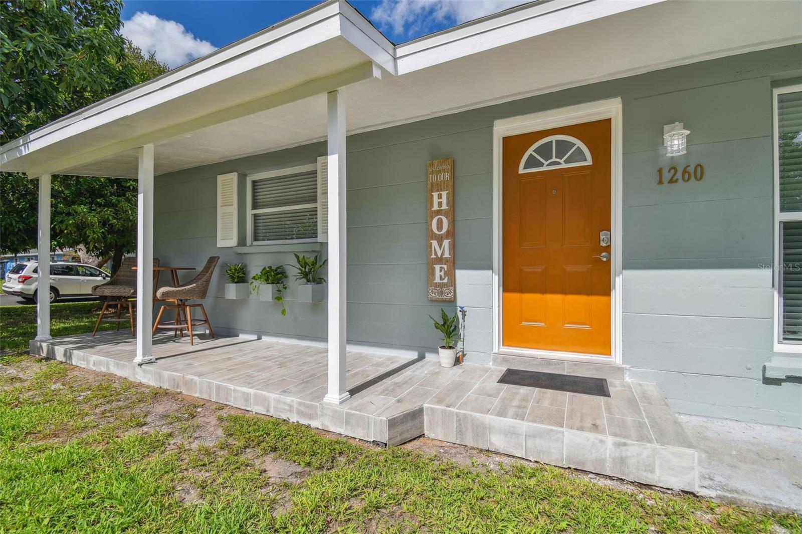 Welcoming front porch