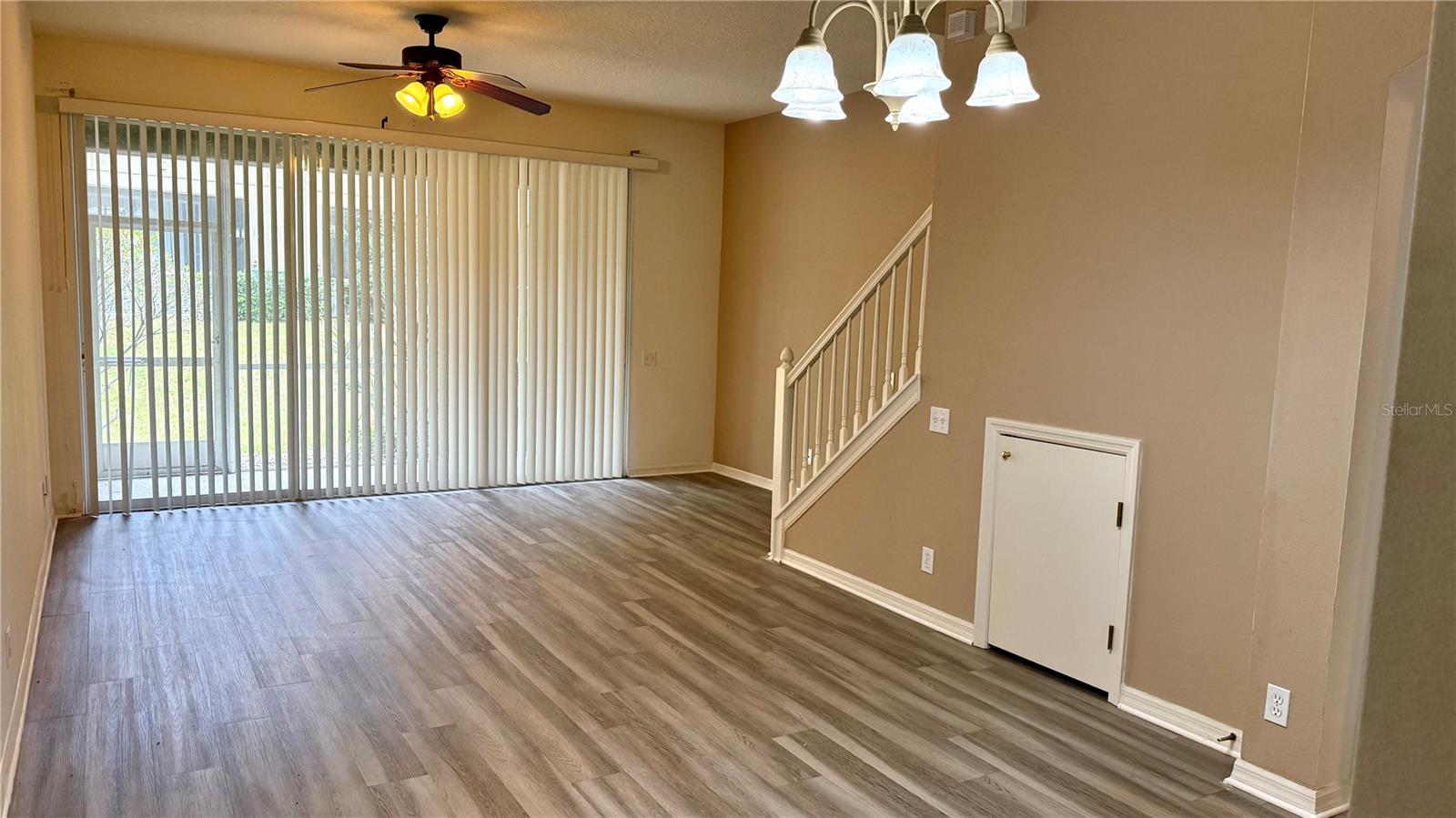 Big Great Room with New Luxury Vinyl Floor