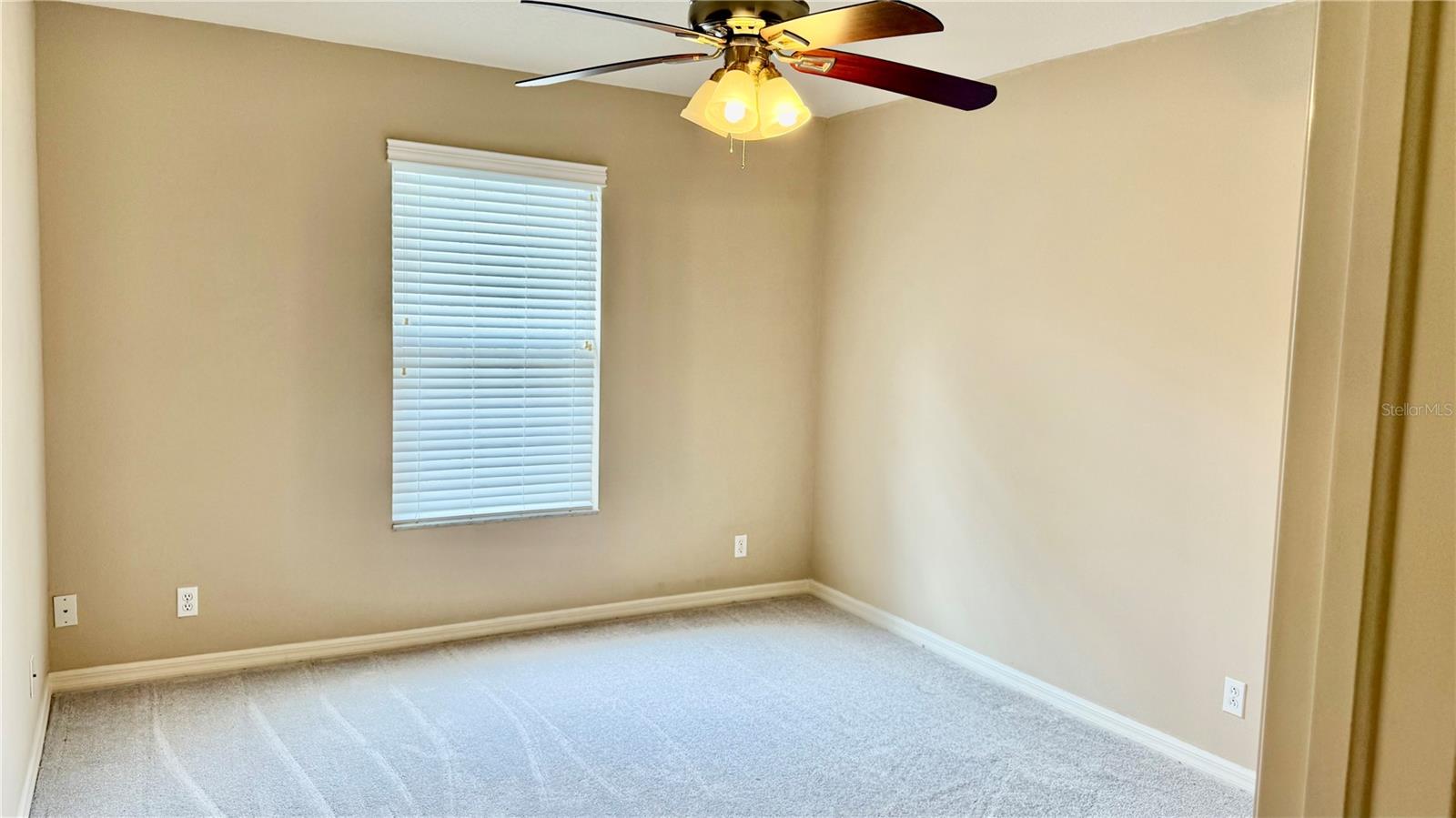 2nd Bedroom with Ceiling Fan and Light