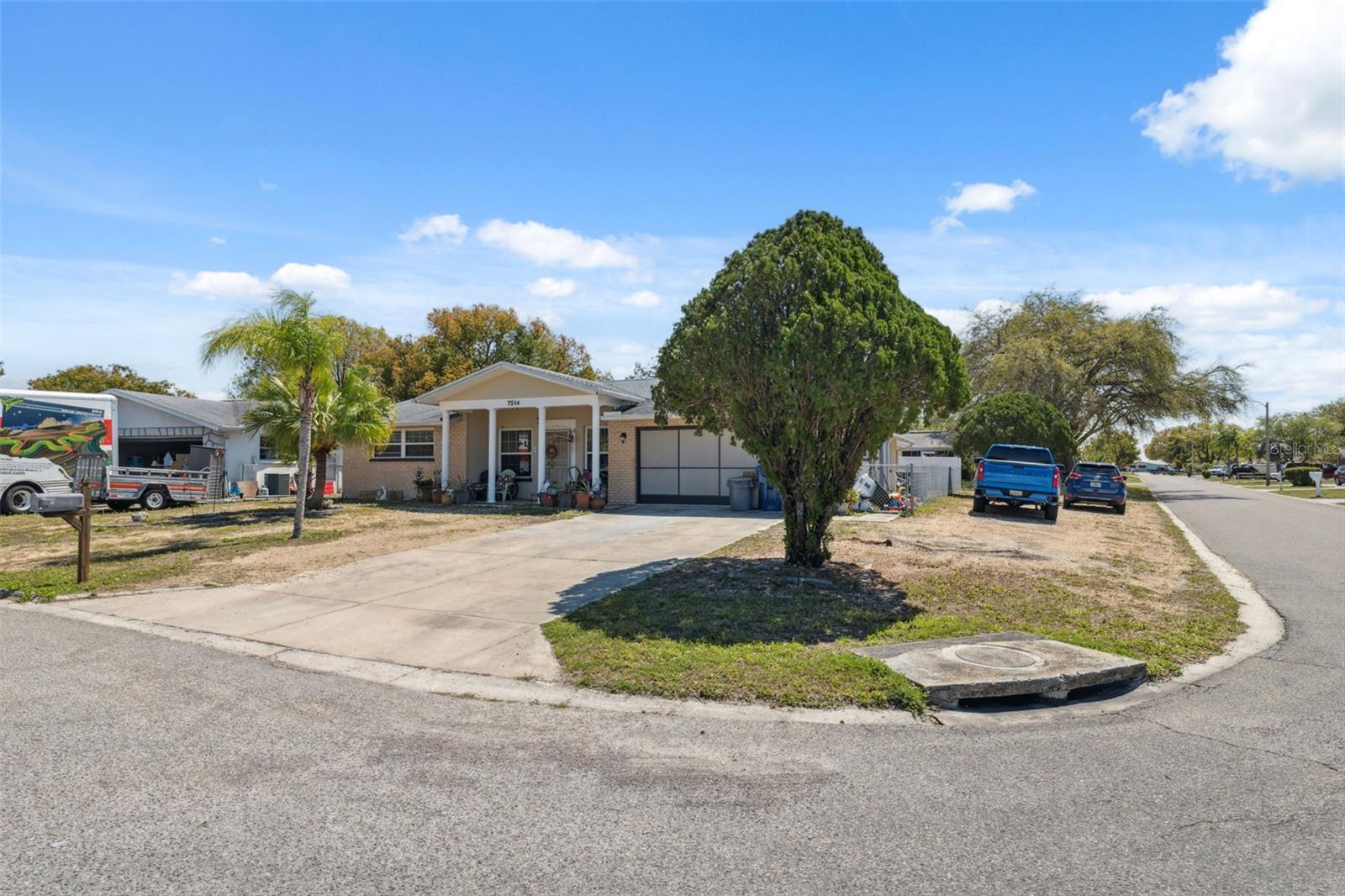 Corner Lot with additional parking at side