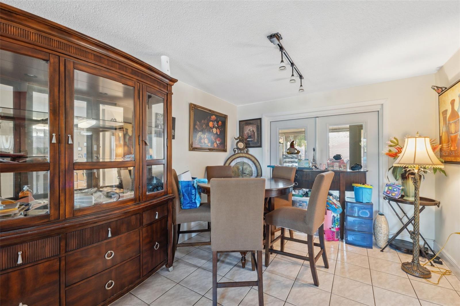 Dining Room with French doors to Lanai