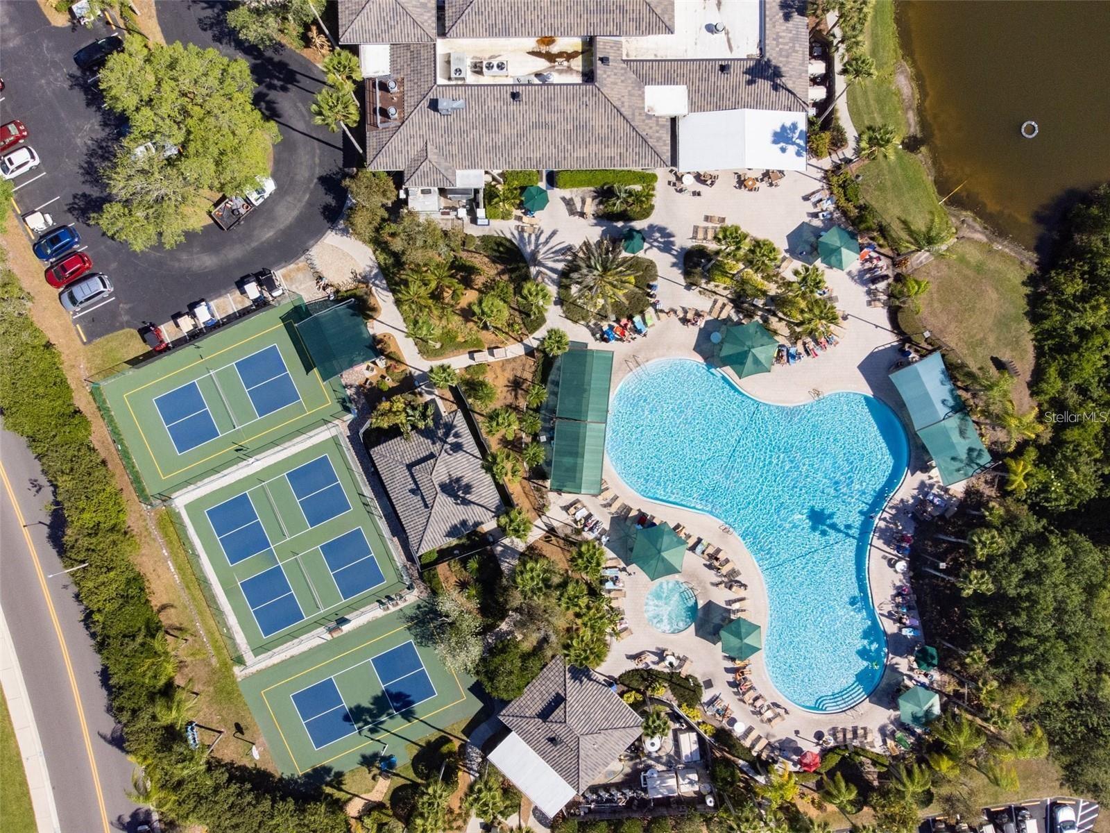 Resort Pool, Pickleball Courts, Clubhouse