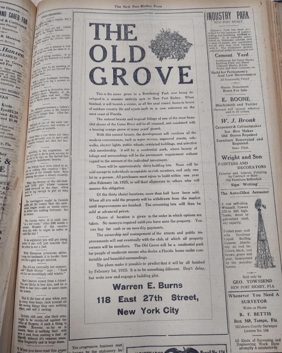 historic info about property