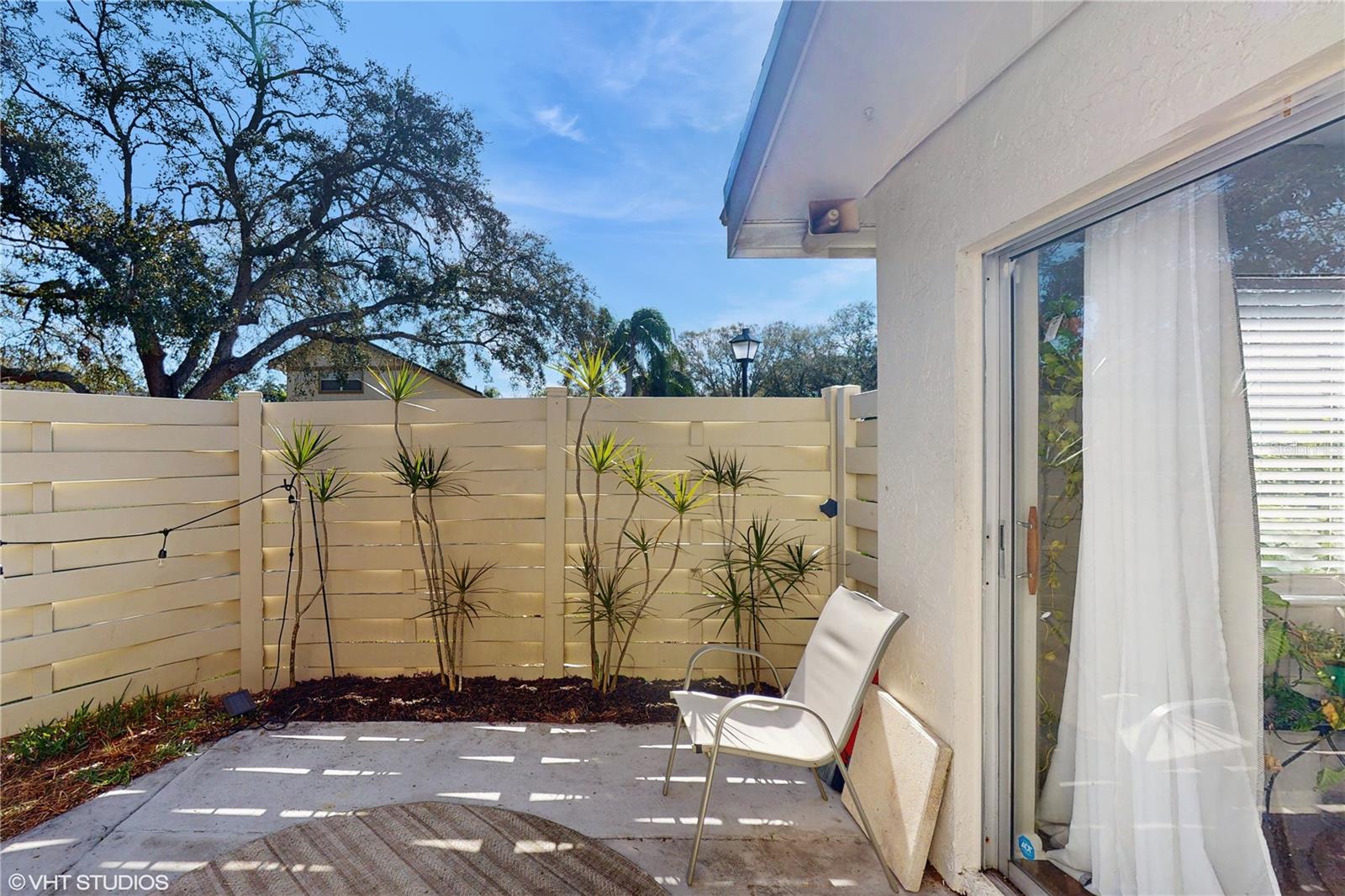 Fenced Backyard from Patio