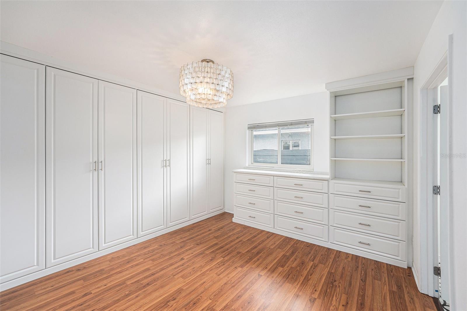 Primary Room w/ Custom Built-Ins
