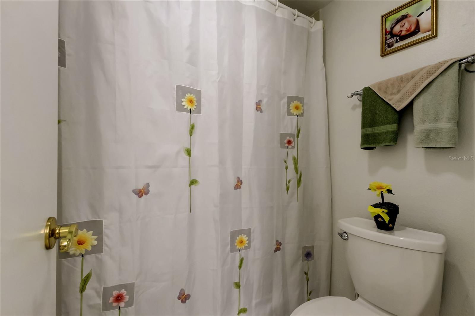 Tub/shower in the en suite bathroom