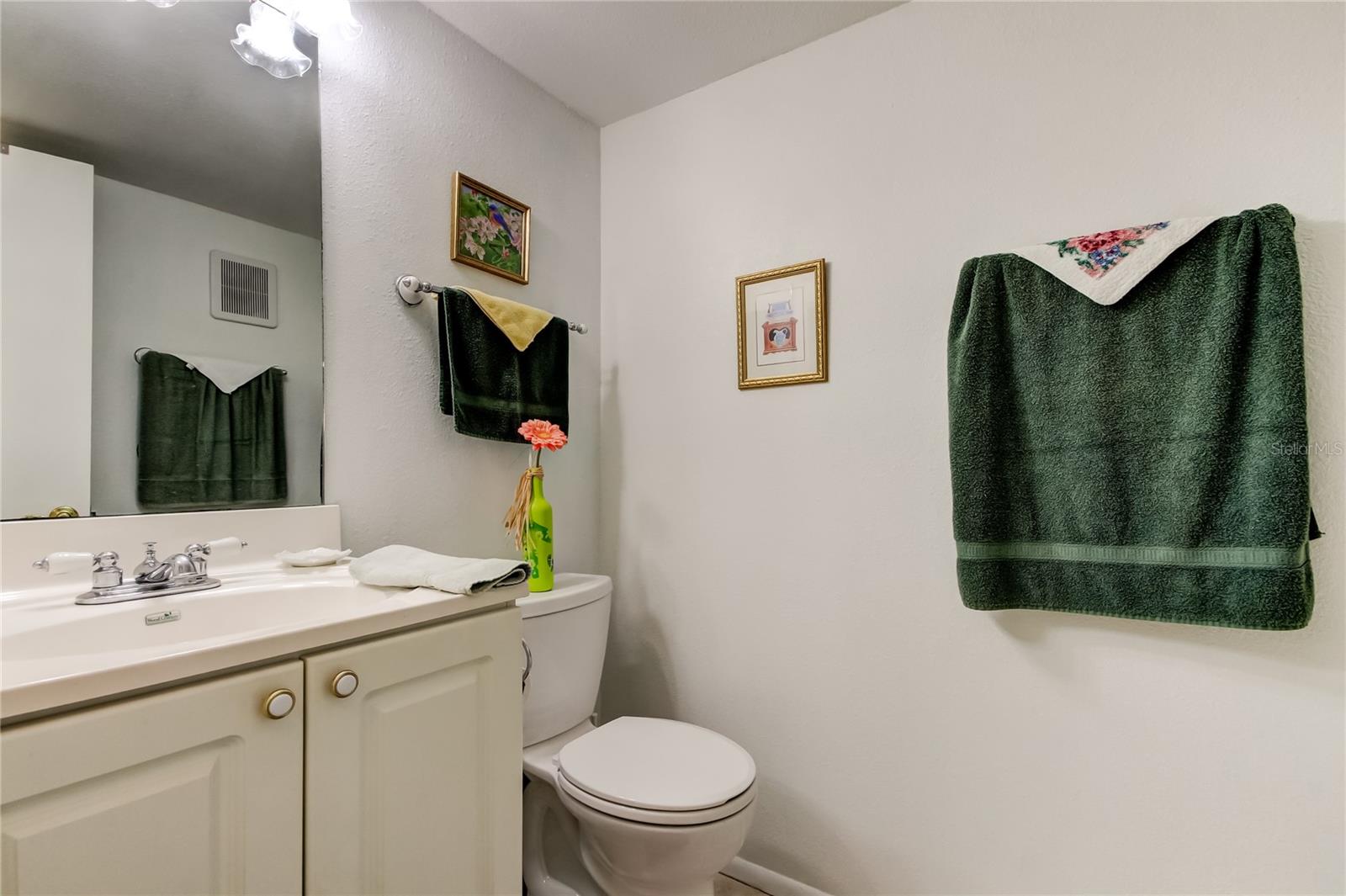 Second bathroom is a half bath