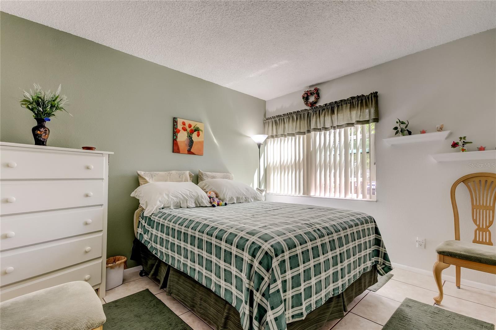 Second bedroom has an extra window in this end unit.