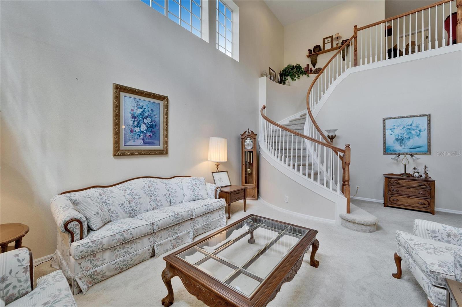 From The Primary Bathroom's Walk in Closet There Is a Door Leading To Additional Storage Under The Spiral Staircase.