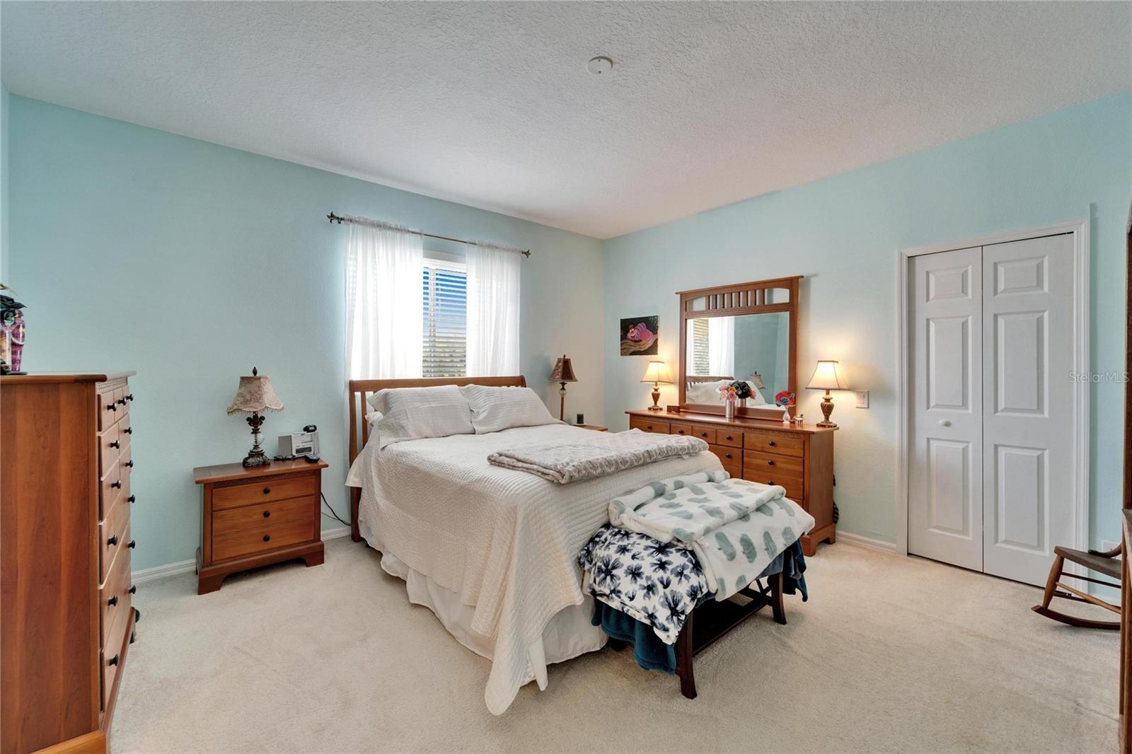 Bedroom 2 Upstairs with a Jack and Jill bathroom between bedroom 2 and 3.