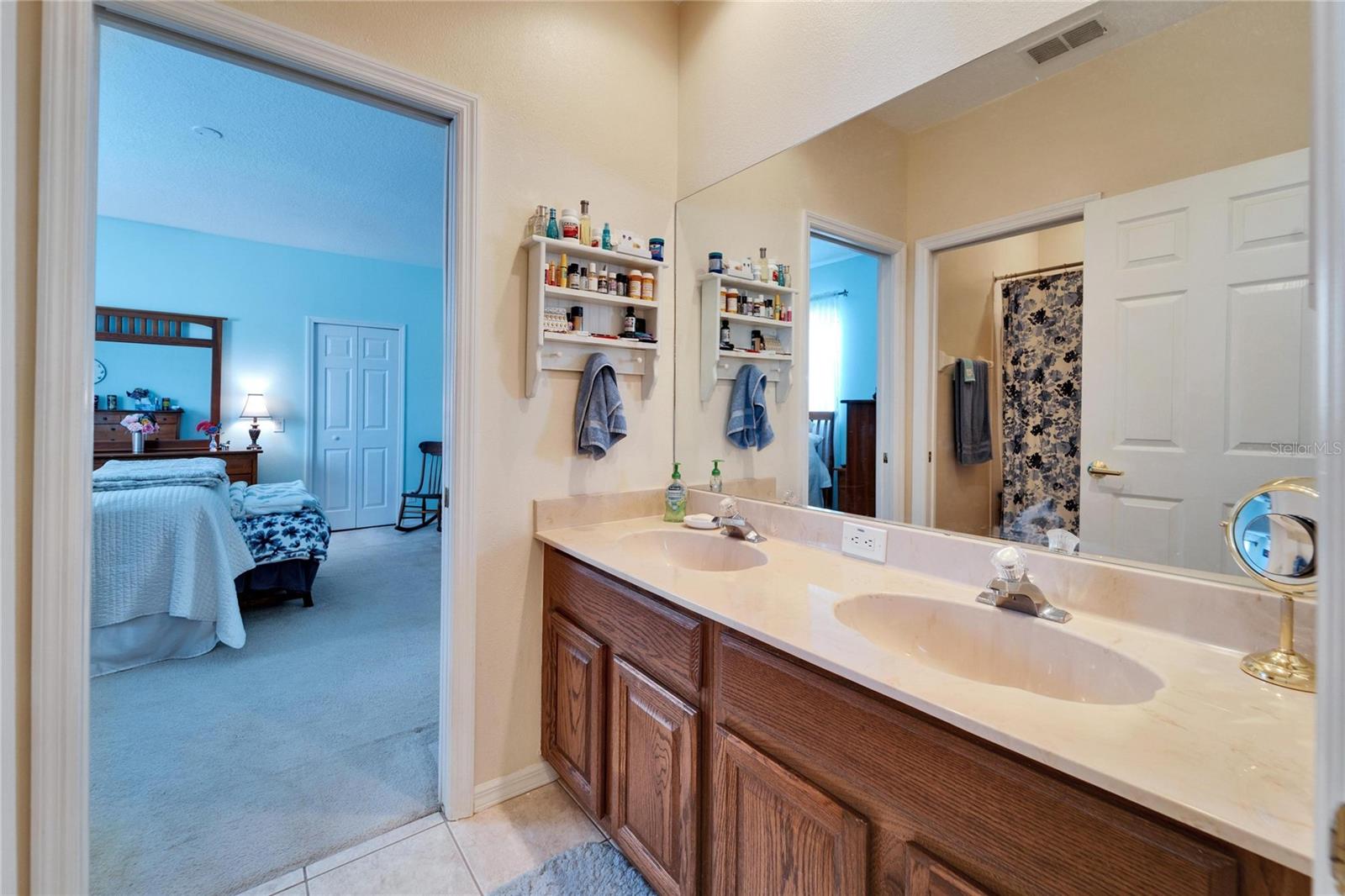 There is one Jack and Jill bathroom between the second and third bedrooms on the second floor.  Dual sinks with privacy door for the bathroom and tub and shower.