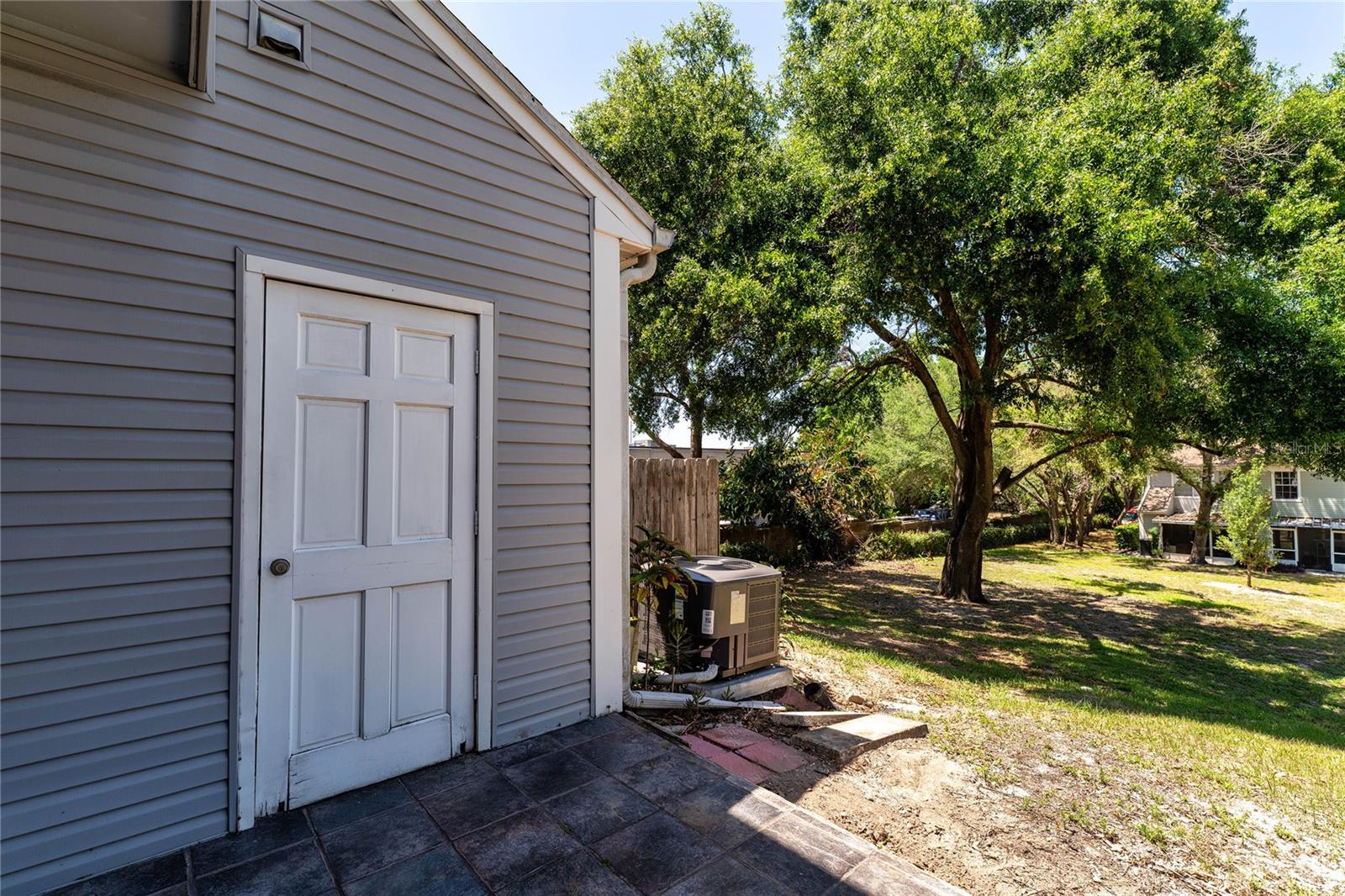 Exterior Storage Space- Back Patio
