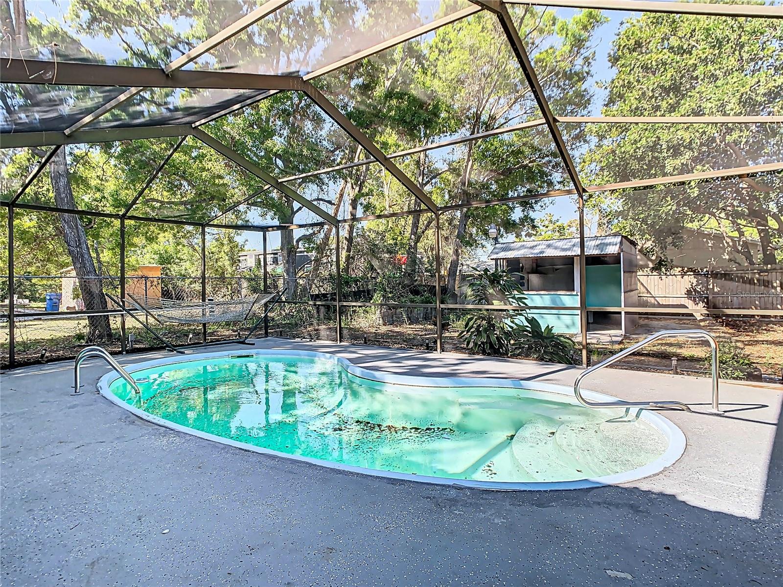 Outdoor Living and Pool Area