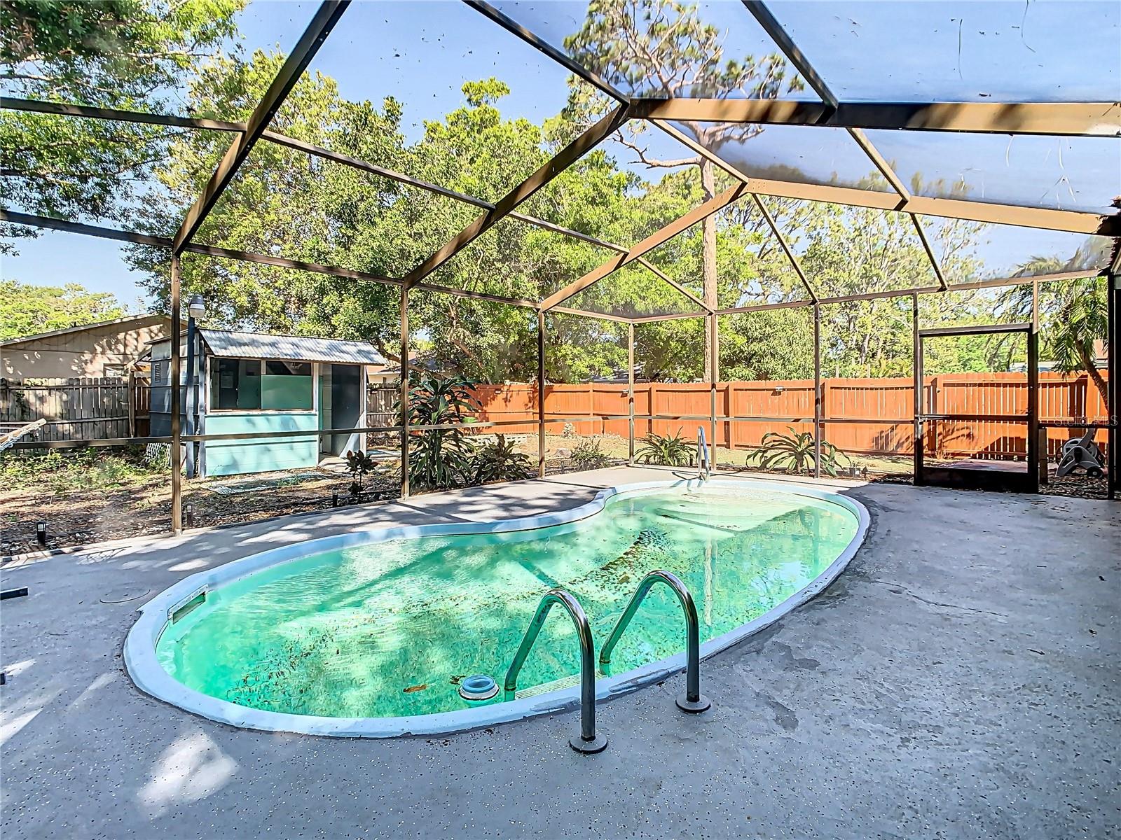 Outdoor Living and Pool Area