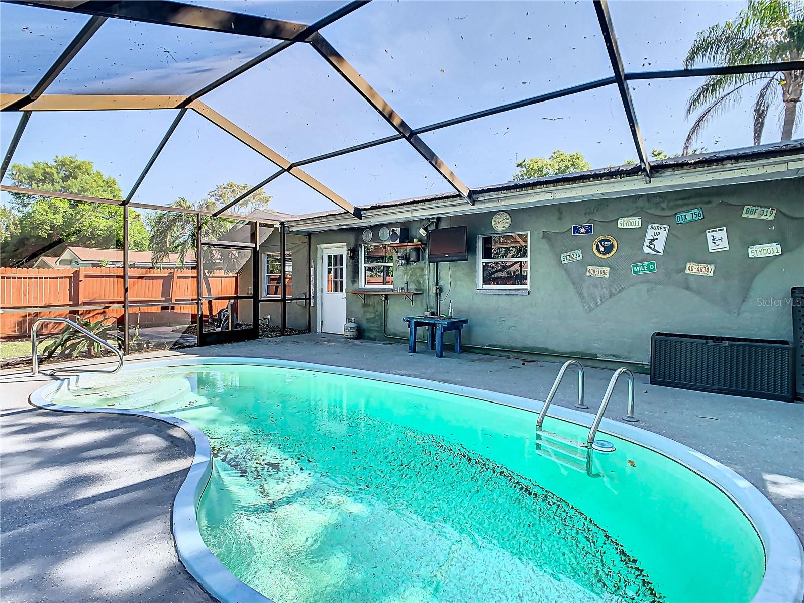 Outdoor Living and Pool Area