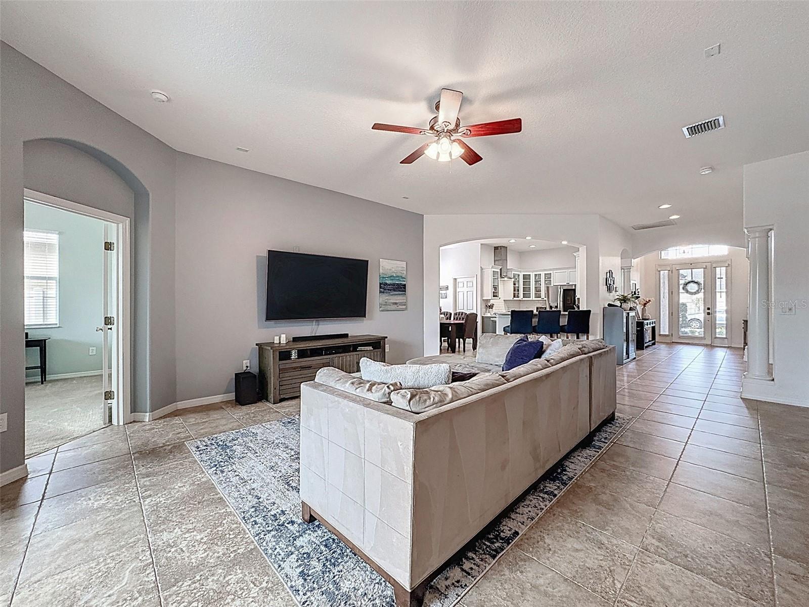 LIVING ROOM AND OPEN FLOORPLAN