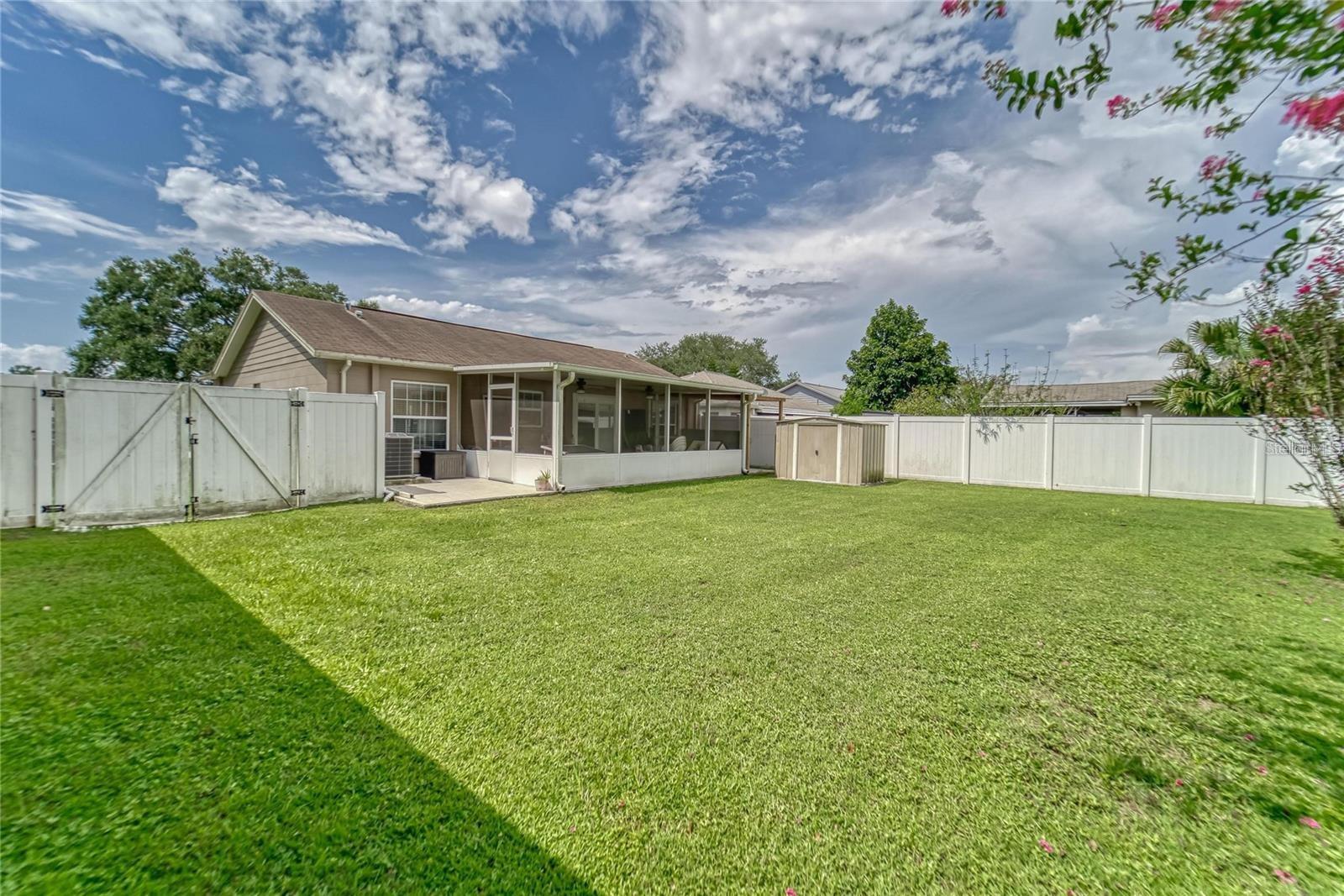 Fenced Backyard